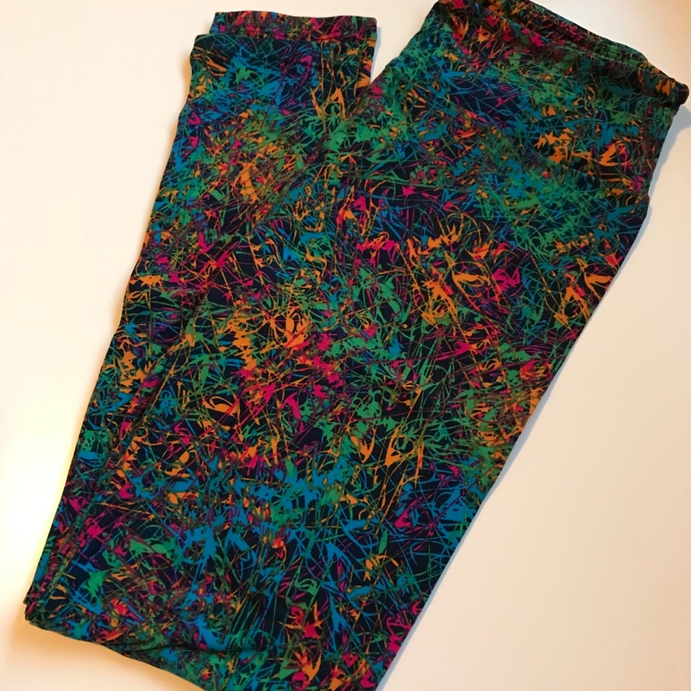 Lularoe Splatter Paint Leggings OS NEW